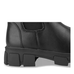 Bottines NOIR Fille Motif Clouté Fermeture éclair