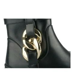 Bottines NOIR Fille Motif Chaîne Fermeture éclair