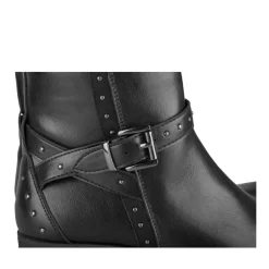 Bottines NOIR Fille Motif Clouté Fermeture éclair