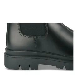 Bottines NOIR Fille Motif Uni Fermeture éclair