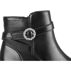 Bottines NOIR Fille Motif Uni Fermeture éclair