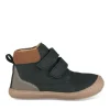 Bottines NOIR Garçon CUIR Motif Uni Scratch