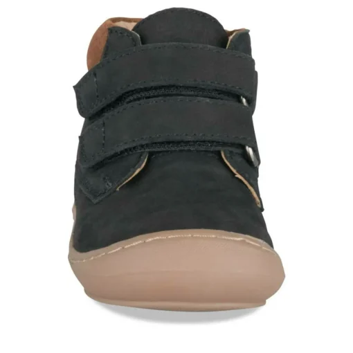 Bottines NOIR Garçon CUIR Motif Uni Scratch