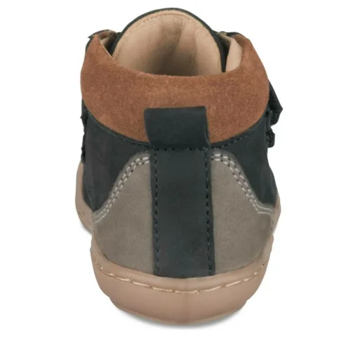 Bottines NOIR Garçon CUIR Motif Uni Scratch