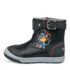Bottines NOIR Garçon Motif Animal Fermeture éclair