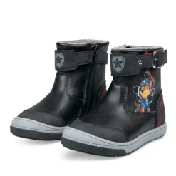 Bottines NOIR Garçon Motif Animal Fermeture éclair