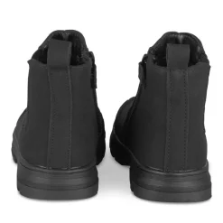 Bottines NOIR Garçon Motif Uni Fermeture éclair