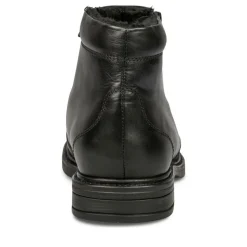 Bottines NOIR Homme CUIR Motif Uni Fermeture éclair