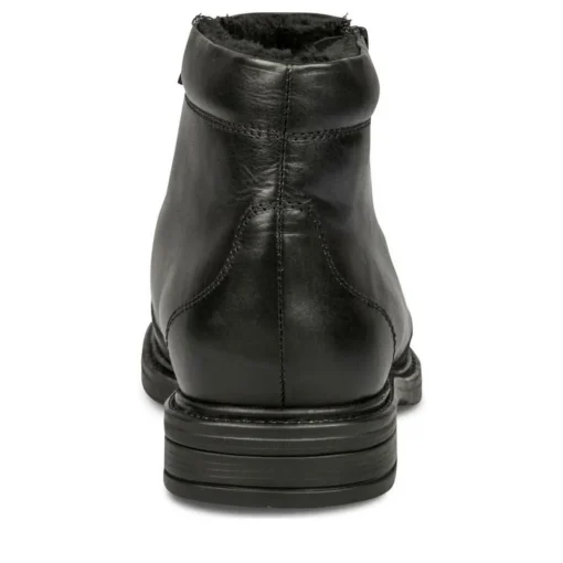 Bottines NOIR Homme CUIR Motif Uni Fermeture éclair