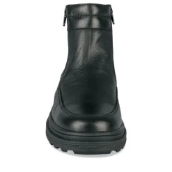 Bottines NOIR Homme CUIR Motif Uni Fermeture éclair