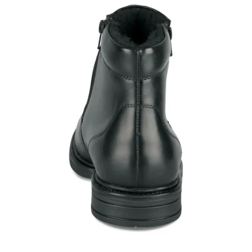 Bottines NOIR Homme CUIR Motif Uni Fermeture éclair
