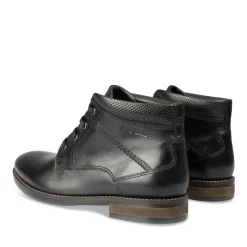 Bottines NOIR Homme CUIR Motif Uni Lacets