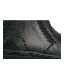 Bottines NOIR Homme CUIR Motif Uni Fermeture éclair