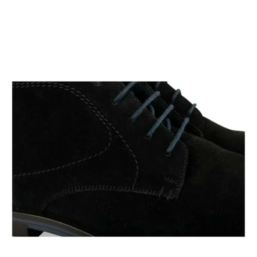 Bottines NOIR Homme CUIR Motif Uni Lacets