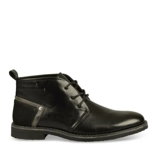 Bottines NOIR Homme Lacets