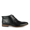 Bottines NOIR Homme Motif Uni Lacets