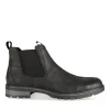 Bottines NOIR Homme Motif Uni Elastique