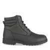 Bottines NOIR Homme Motif Uni Lacets