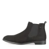 Bottines NOIR Homme Motif Uni Elastique