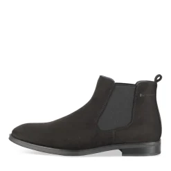 Bottines NOIR Homme Motif Uni Elastique