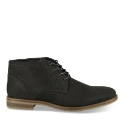 Bottines NOIR Homme Motif Uni Lacets