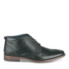 Bottines NOIR Homme Motif Uni Lacets