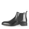 Bottines NOIR Homme Motif Uni Elastique