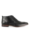 Bottines NOIR Homme Motif Uni Lacets