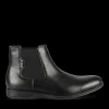 Bottines NOIR Homme Motif Uni Elastique