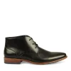 Bottines NOIR Homme Motif Uni Lacets