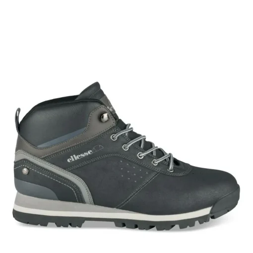 Bottines NOIR Homme Motif Uni Lacets