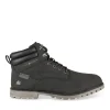 Bottines NOIR Homme Motif Uni Lacets
