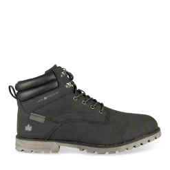 Bottines NOIR Homme Motif Uni Lacets