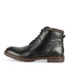 Bottines NOIR Homme Motif Uni Lacets