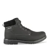 Bottines NOIR Homme Motif Uni Lacets