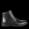 Bottines NOIR Homme Motif Uni Lacets