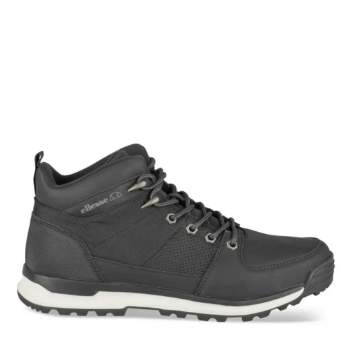 Bottines NOIR Homme Motif Uni Lacets