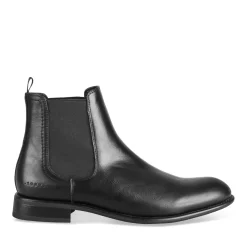 Bottines NOIR Homme Motif Uni A Enfiler