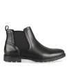 Bottines NOIR Homme Motif Uni Elastique