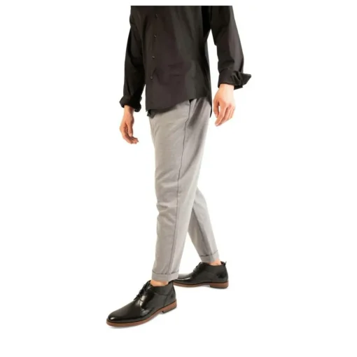 Bottines NOIR Homme Motif Uni Lacets
