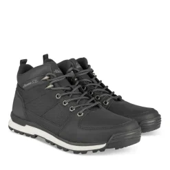 Bottines NOIR Homme Motif Uni Lacets