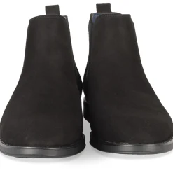 Bottines NOIR Homme Motif Uni Elastique