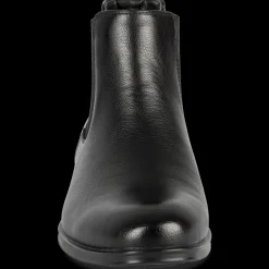 Bottines NOIR Homme Motif Uni Elastique