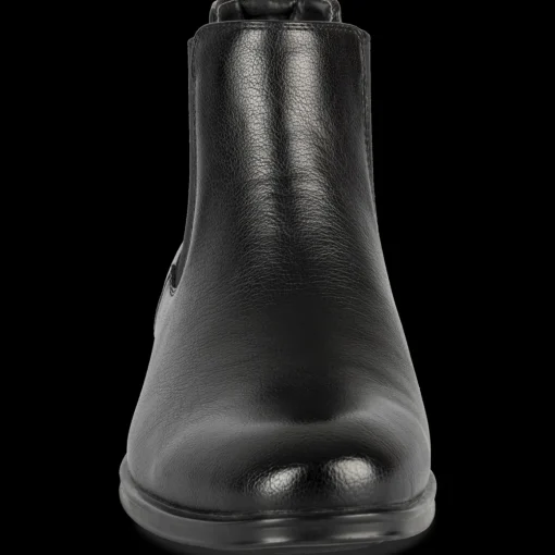 Bottines NOIR Homme Motif Uni Elastique