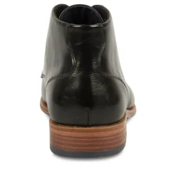 Bottines NOIR Homme Motif Uni Lacets