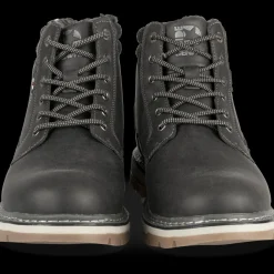 Bottines NOIR Homme Motif Uni Lacets