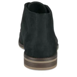 Bottines NOIR Homme Motif Uni Lacets