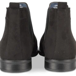 Bottines NOIR Homme Motif Uni Elastique
