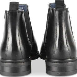 Bottines NOIR Homme Motif Uni Elastique