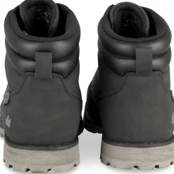 Bottines NOIR Homme Motif Uni Lacets